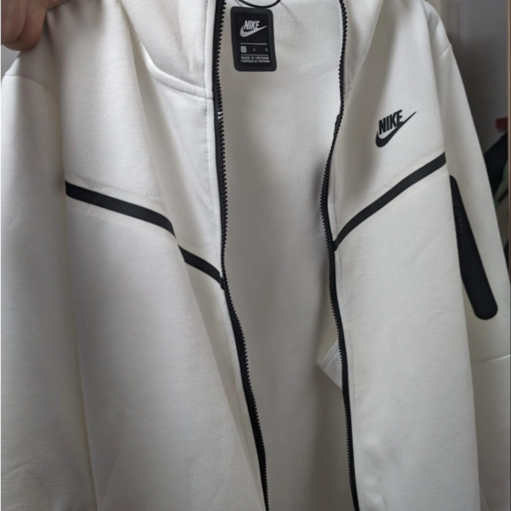 Nike White and Black Men's Jacket